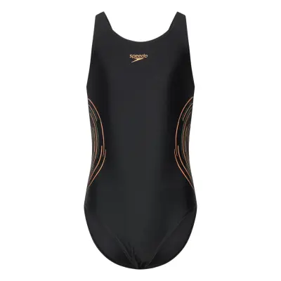 Speedo Girls Placmement Muscleback Svart