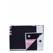 Graphic Cotton Velour Beach Towel Swimwear Beach Towels Svart Lexington Home