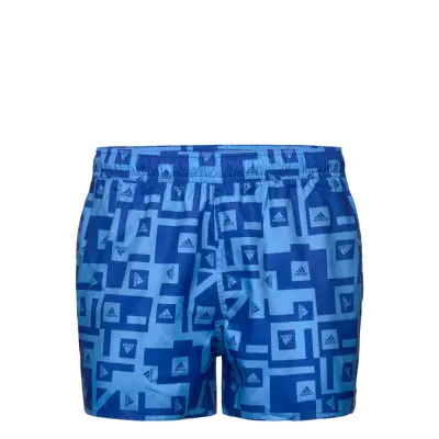 Graphic Swim Shorts Badshorts Blå Adidas Performance