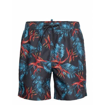 Superdry Hawaiian Print 17 Swim Short Marinblå
