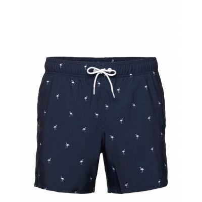 Hco. Guys Swim Badshorts Marinblå Hollister