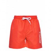 Hmlbondi Board Shorts Badshorts Röd Hummel