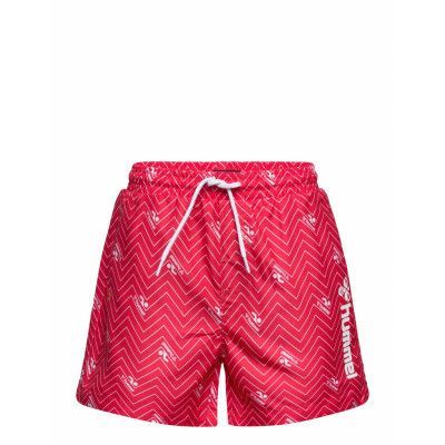 Hmlchill Board Shorts Sport Swimshorts Red Hummel