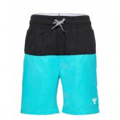 Hmlgarner Board Shorts Badshorts Blå Hummel