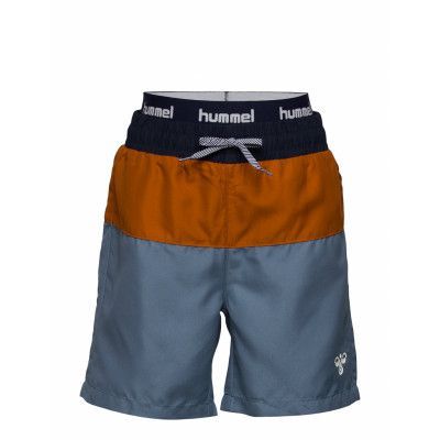 Hmlgarner Board Shorts Badshorts Blå Hummel
