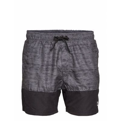 Hmlrhode Board Shorts Badshorts Grå Hummel