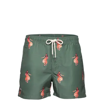 Honolulu Swim Shorts Badshorts Grön OAS