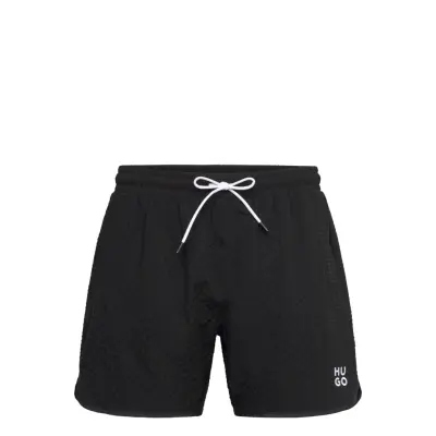 HUGO Chaffle Swimtrunk Svart
