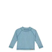 Huttelihut Swim T-Shirt Ls - Upf 60+ - Blue - 116