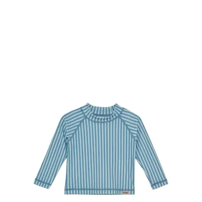 Huttelihut Swim T-Shirt Ls - Upf 60+ - Blue - 116