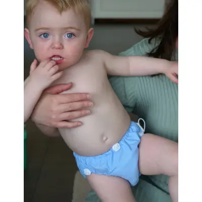 Imse Vimse Swim Diaper Drawstring S/M 6-10Kg, Light Blue - Blue - S/M 6-10KG