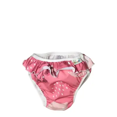 Imse Vimse Swim Diaper S 6-8Kg, Pink Whale Frill - Pink - S 6-8KG