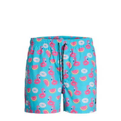 Jack & J S Jpstmaui Jjswim Novelty Aop Akm Sn Blå