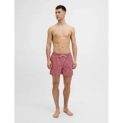 Jack & Jones Jpstmaui Jjswim Mini Stripe Akm Sn - Red - S