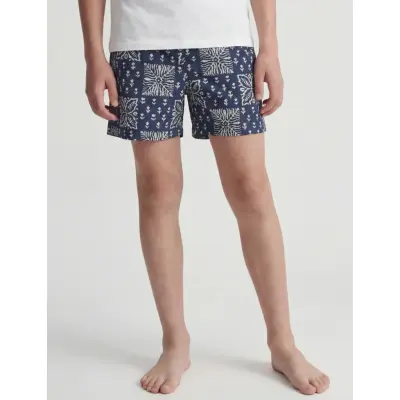Jack & Jones Jpstmaui Shell Aop Swim Shorts Jnr - Navy - 152