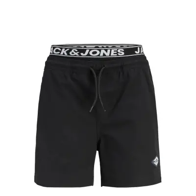 Jack & Jones Jpstmaui Surf Double Wb Swimshort Sn Jnr - Black - 128