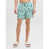 Jack & Jones Jpstmaui Vibes Novelty Aop Swim Short Sn - Green - M