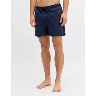 Jack & Jones Jpstmaui Wave Logo Swim Shorts Reg Sn - Navy - S