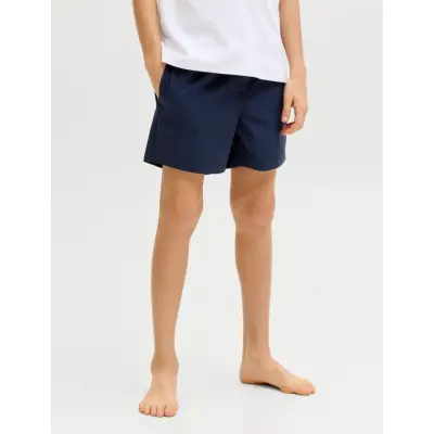 Jack & Jones Jpstmaui Wave Logo Swim Shorts Jnr - Navy - 140