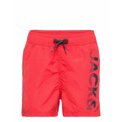 Jpstcrete Jjswim Akm Logo Sn Jnr Badshorts Röd Jack & J S