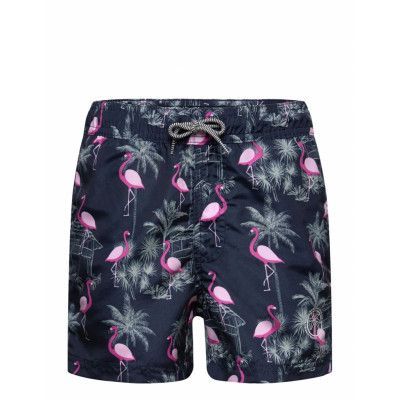 Jack & J S Jpstfiji Jjswim Aop Ss24 Ly Jnr Marinblå