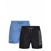 Jack & J S Jpstfiji Jjswim Double Logo 2Pk Mp Svart