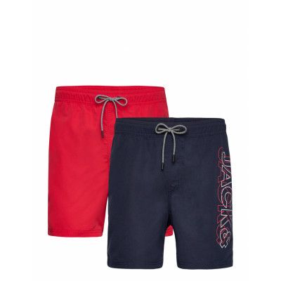 Jack & J S Jpstfiji Jjswim Double Logo 2Pk Mp Marinblå