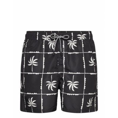 Jack & J S Jpstfiji Jjswim Oceanday Ss24 Ly Svart