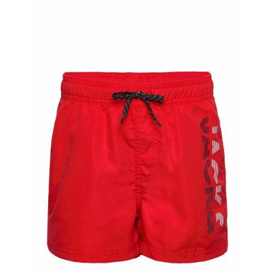 Jpstfiji Jjswim Spicelogo Ly Sn Jnr Badshorts Röd Jack & J S
