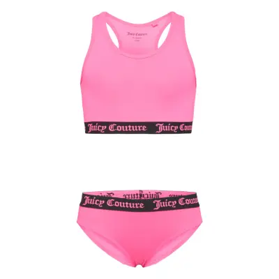 Juicy Couture Juicy Logo Elastic Swimset - Pink - 164