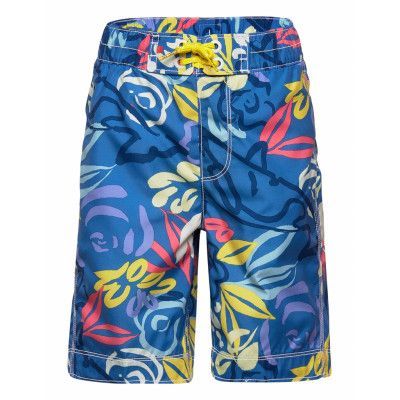 Kids 100% Recycled Polyester Camo Swim Board Shorts Badshorts Blå GAP