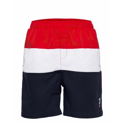 Kids Boys Nicolo Swim Shorts Badshorts Multi/mönstrad FILA