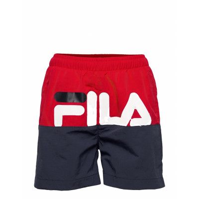 Kids Boys Stefano Swim Shorts Badshorts Svart FILA