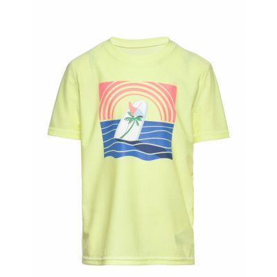 Kids Recycled Swim Rash Guard T-shirts Short-sleeved Gul GAP