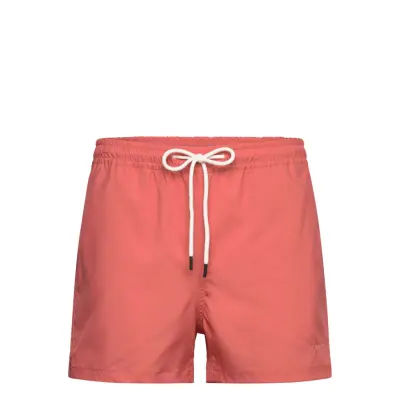 Knowledge Cotton Apparel Stretch Swimshorts Orange