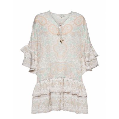 Kyla Dress *Villkorat Erbjudande Kort Klänning Creme By Malina