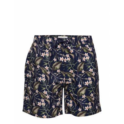 Latif Swimshorts Badshorts Blå Les Deux