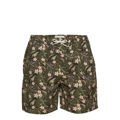 Latif Swimshorts Badshorts Grön Les Deux