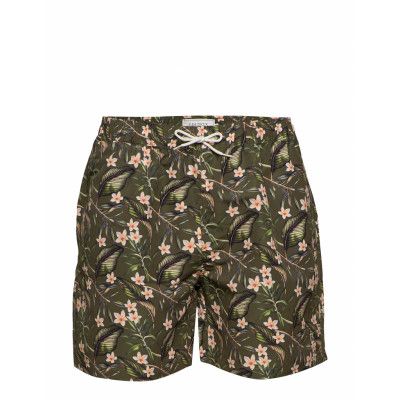 Latif Swimshorts Badshorts Grön Les Deux