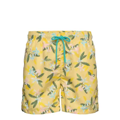 Lemon Flowers Swim Shorts Cf Badshorts Gul GANT