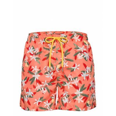 Lemon Flowers Swim Shorts Cf Badshorts Orange GANT
