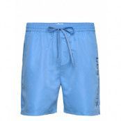 Les Deux Les Deux Logo Swim Shorts Blå