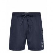 Les Deux Logo Swim Shorts Badshorts Navy Les Deux