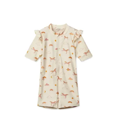 Liewood Amel Printed Swim Jumpsuit - Beige - 92