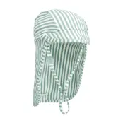 Liewood Cecilia Seersucker Swim Hat - Green - 0/3M