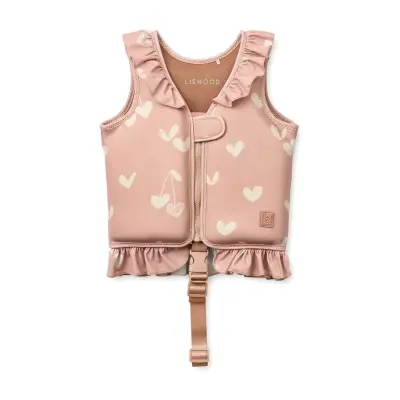 Liewood Dove  Swim Vest W Frill - Pink - 11/15KG
