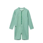 Liewood Max Stripe Ls Swim Jumpsuit - Green - 86