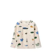 Liewood Noah Printed Longsleeve Swim Tee - Cream - 92