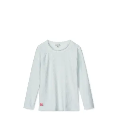 Liewood Noah Seersucker Longsleeve Swim Tee - Blue - 128