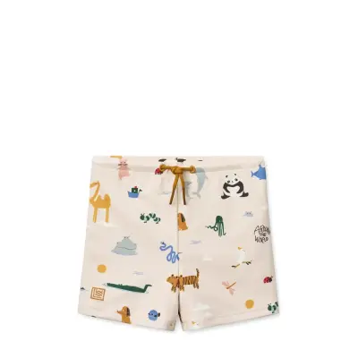 Liewood Otto Printed Swim Pants - Cream - 92